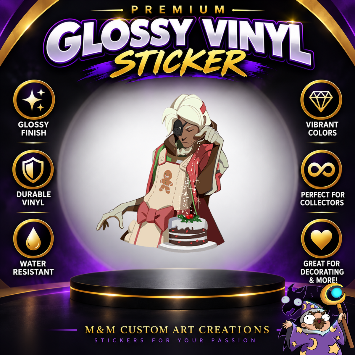 Anna from Overwatch 2 Glossy Vinyl Sticker SHEETS