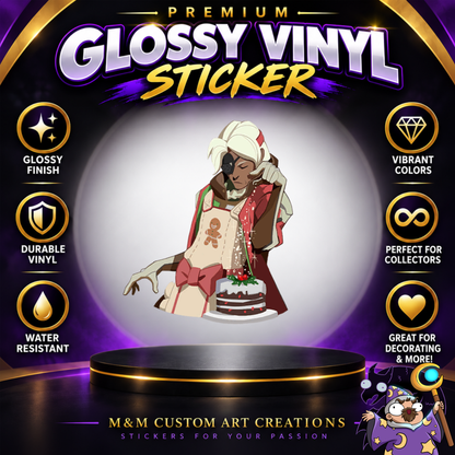 Anna from Overwatch 2 Glossy Vinyl Sticker SHEETS