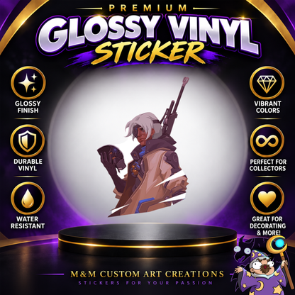 Anna from Overwatch 2 Glossy Vinyl Sticker SHEETS