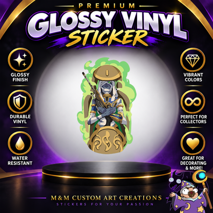 Anna from Overwatch 2 Glossy Vinyl Sticker SHEETS