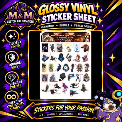 Anna from Overwatch 2 Glossy Vinyl Sticker SHEETS