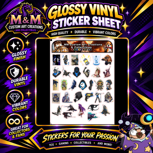Anna from Overwatch 2 Glossy Vinyl Sticker SHEETS