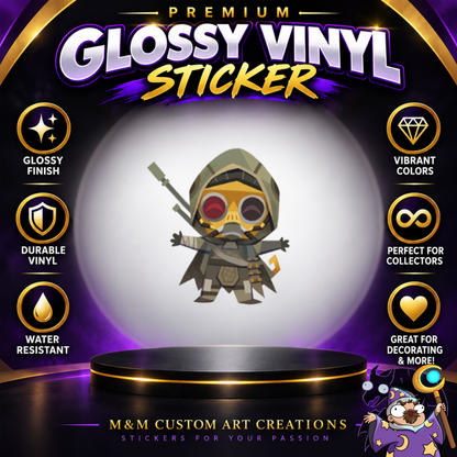 Anna from Overwatch 2 Glossy Vinyl Sticker SHEETS