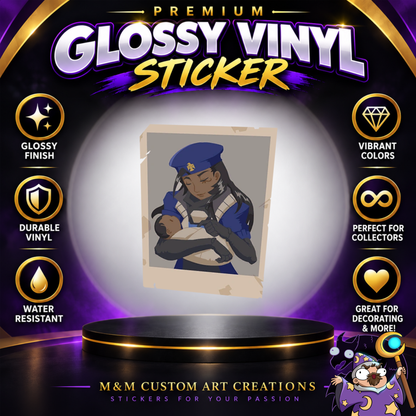 Anna from Overwatch 2 Glossy Vinyl Sticker SHEETS