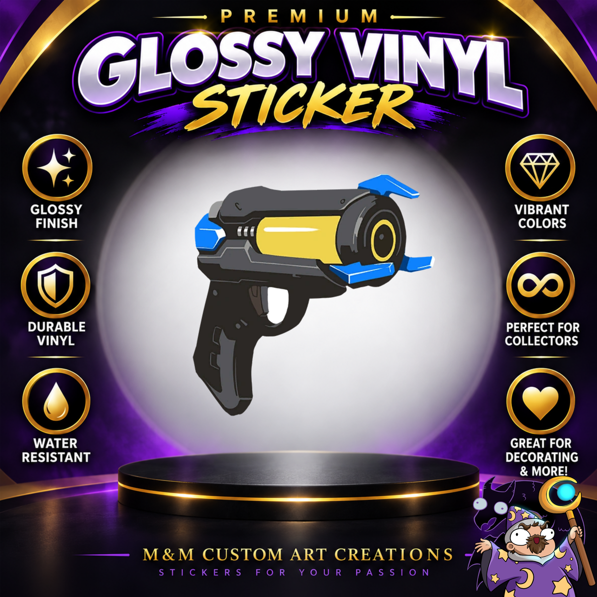 Anna from Overwatch 2 Glossy Vinyl Sticker SHEETS