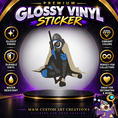 Anna from Overwatch 2 Glossy Vinyl Sticker SHEETS