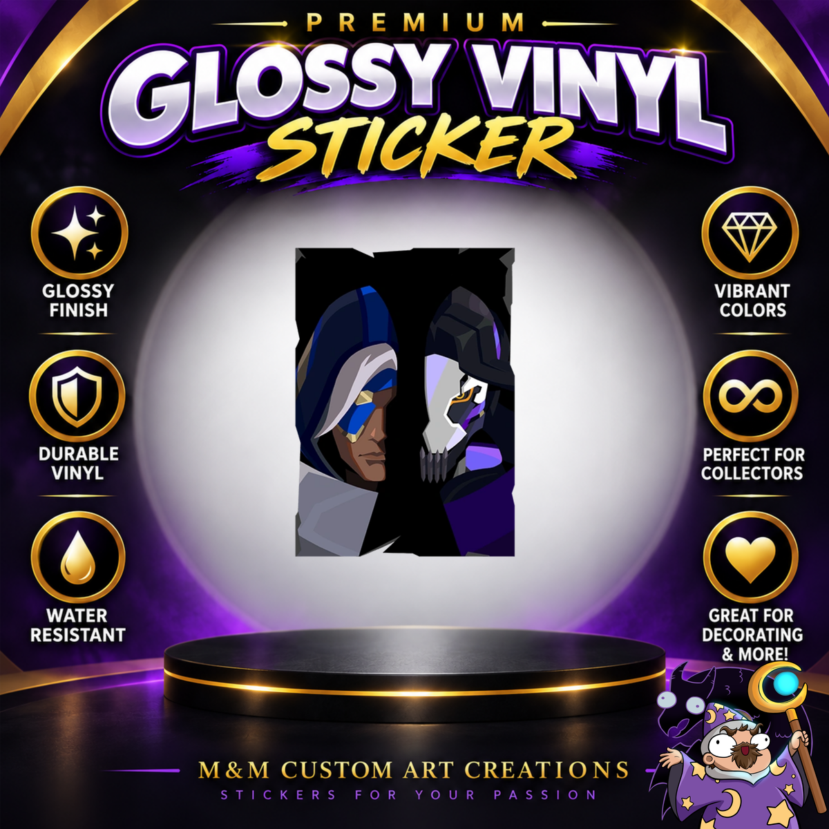 Anna from Overwatch 2 Glossy Vinyl Sticker SHEETS