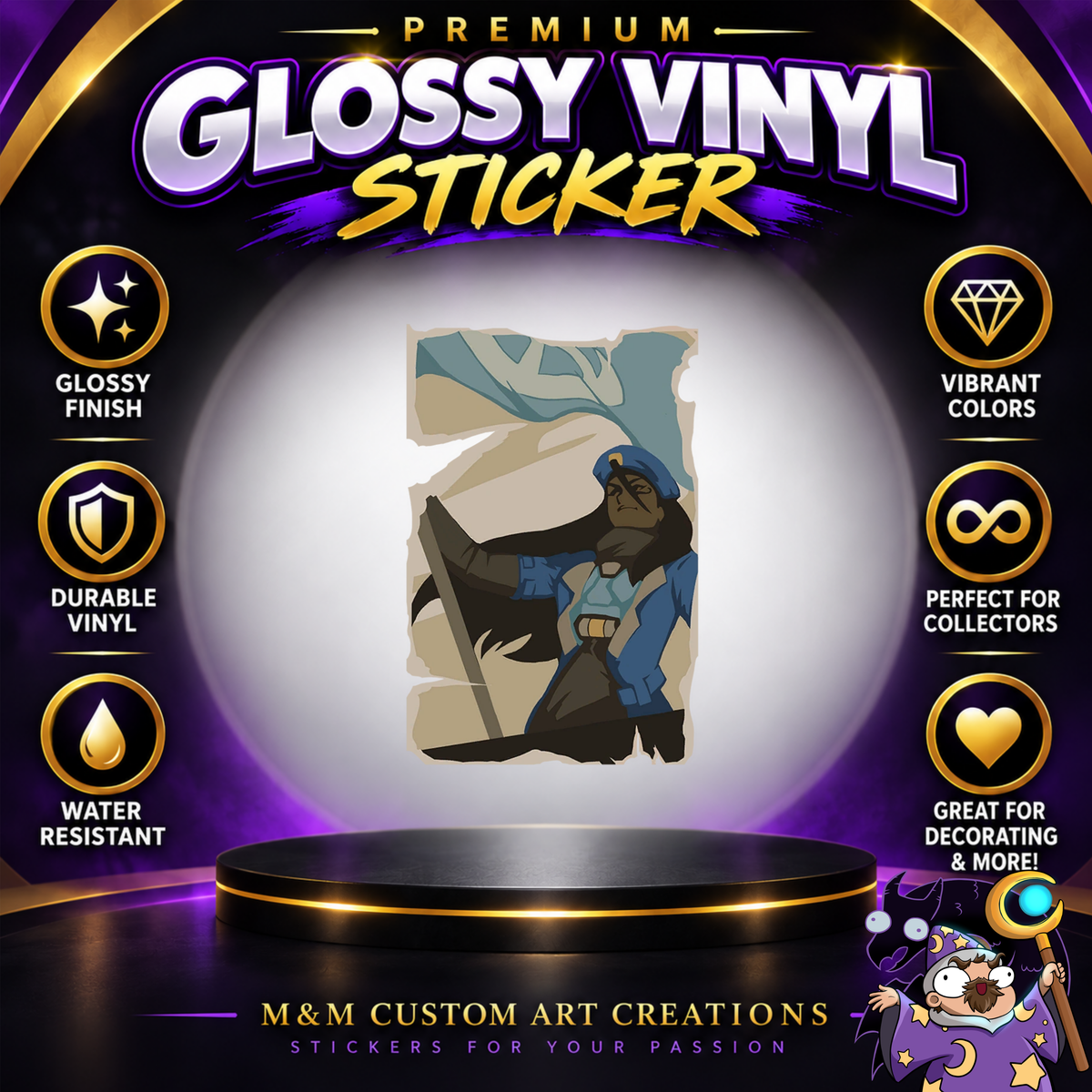Anna from Overwatch 2 Glossy Vinyl Sticker SHEETS