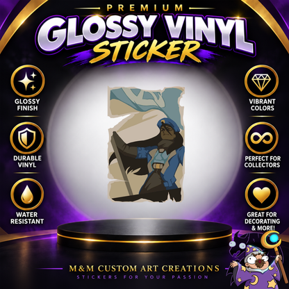 Anna from Overwatch 2 Glossy Vinyl Sticker SHEETS