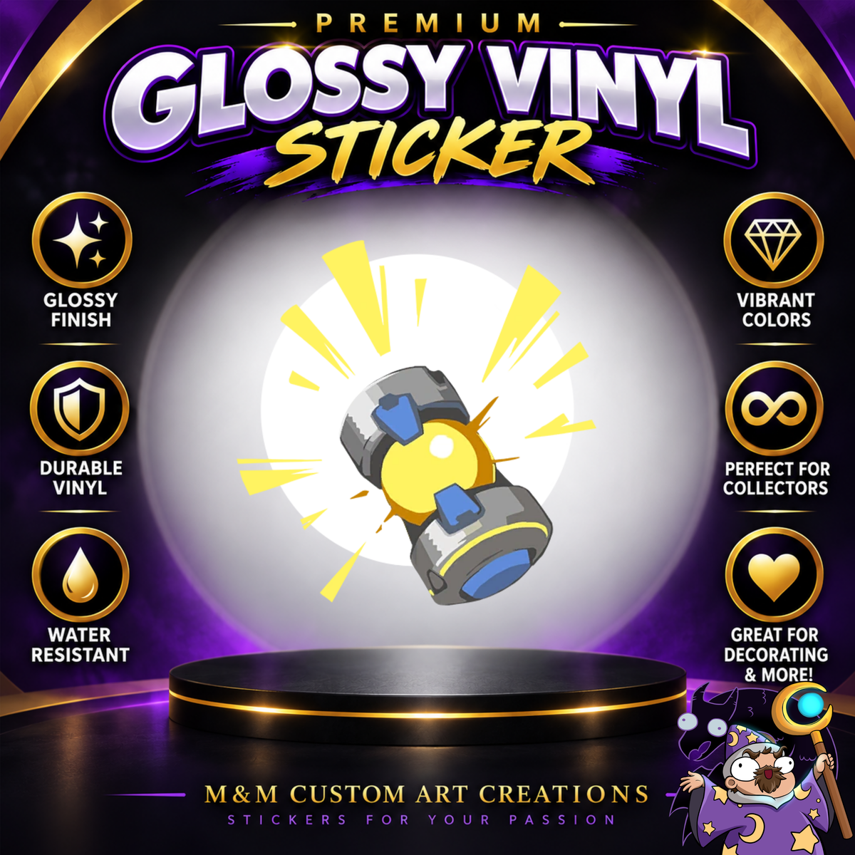 Anna from Overwatch 2 Glossy Vinyl Sticker SHEETS