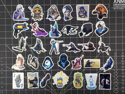 Overwatch 2 Ana Hero Spray's Sticker Set | 32 Ana Glossy Vinyl Stickers