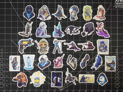 Overwatch 2 Ana Hero Spray's Sticker Set | 32 Ana Glossy Vinyl Stickers