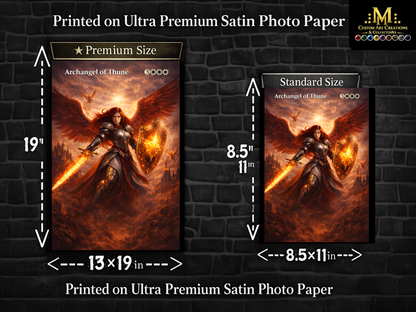 Archangel of Thune – Dark Fantasy Angel Art Print
