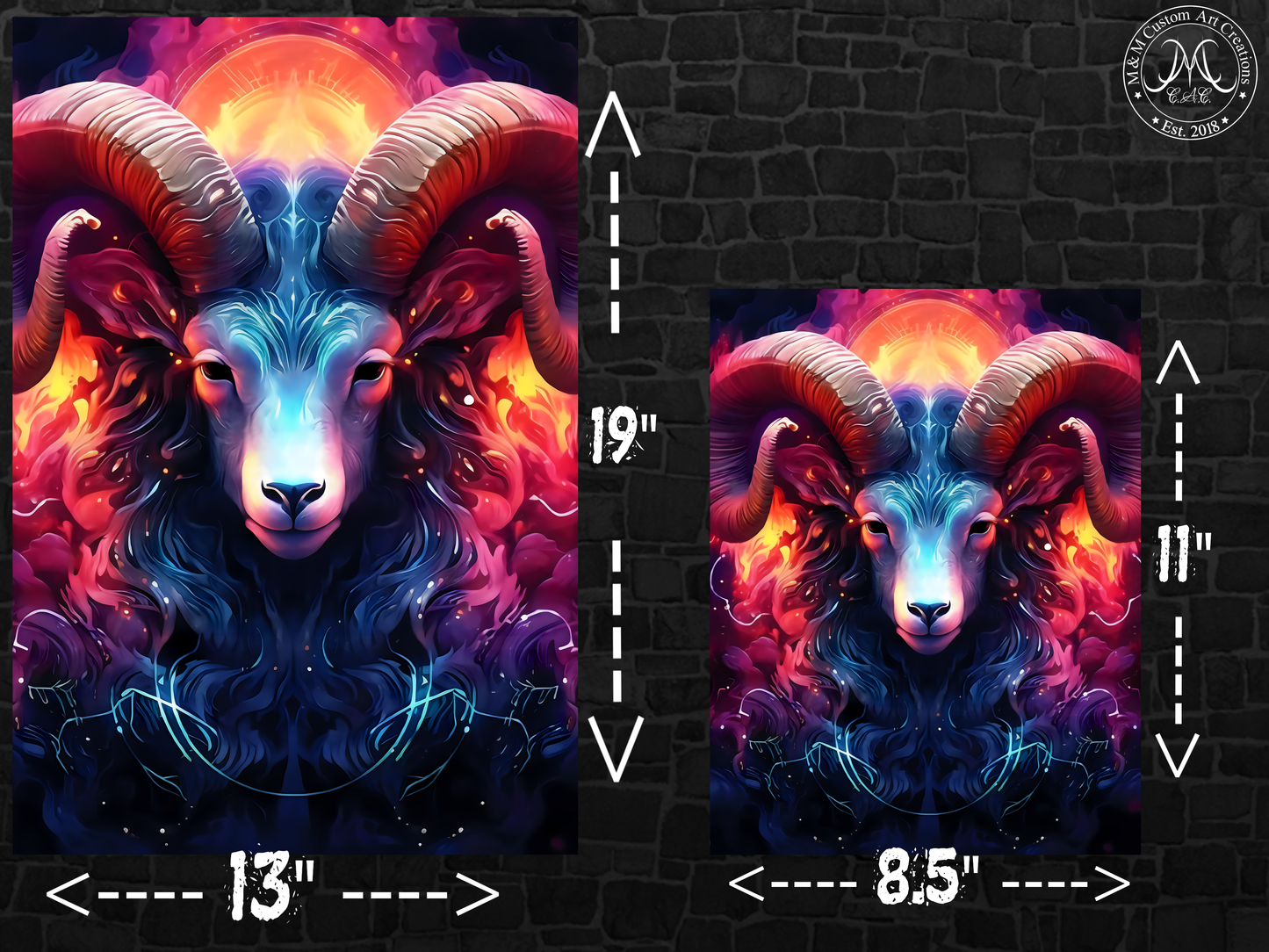 Aries Astrology Poster Prints | Zodiac Wall Art | Astrological Sign Decor | Great Gift Idea