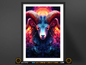 Aries Astrology Poster Prints | Zodiac Wall Art | Astrological Sign Decor | Great Gift Idea