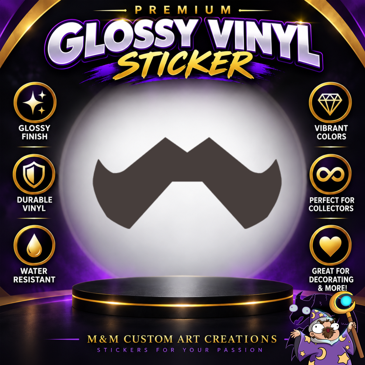 Ashe and Bob from Overwatch 2 Glossy Vinyl Sticker SHEETS