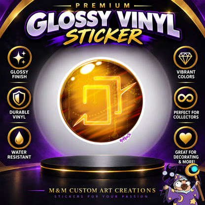 Astrologian Soul Crystal from Final Fantasy Glossy Vinyl Sticker SHEETS