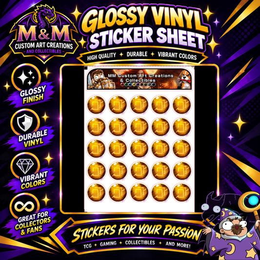 Astrologian Soul Crystal from Final Fantasy Glossy Vinyl Sticker SHEETS
