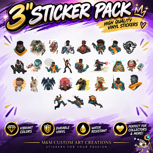 Overwatch 2 Baptiste Hero Spray's Sticker Set | 27 High Quality Glossy Vinyls