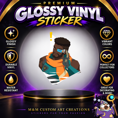 Baptiste from Overwatch 2 Glossy Vinyl Sticker SHEETS