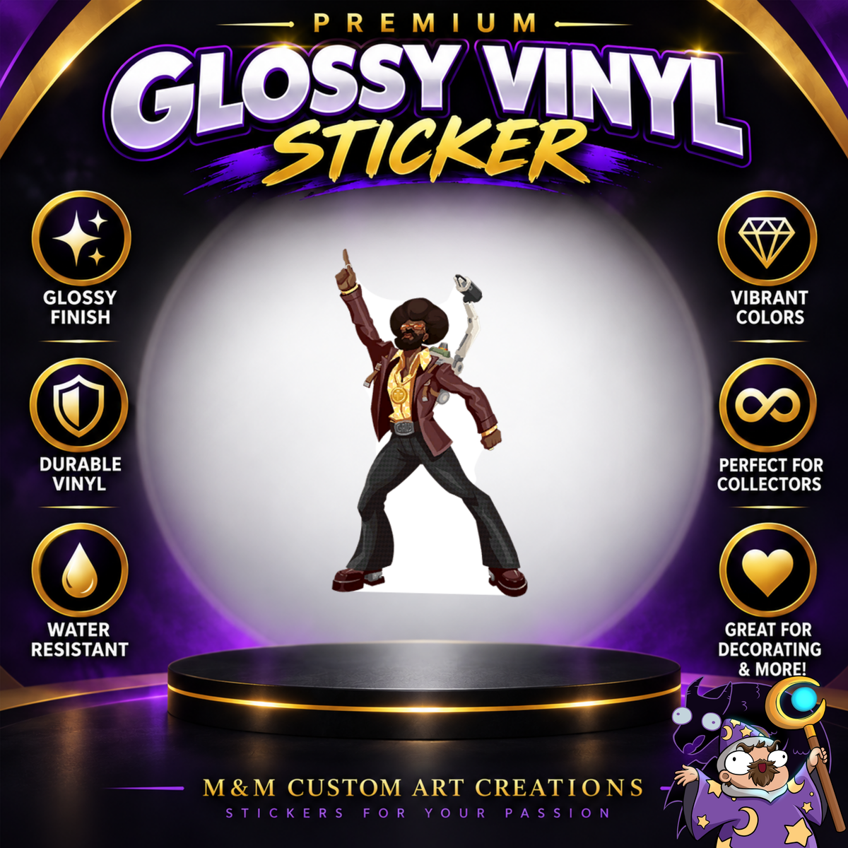 Baptiste from Overwatch 2 Glossy Vinyl Sticker SHEETS