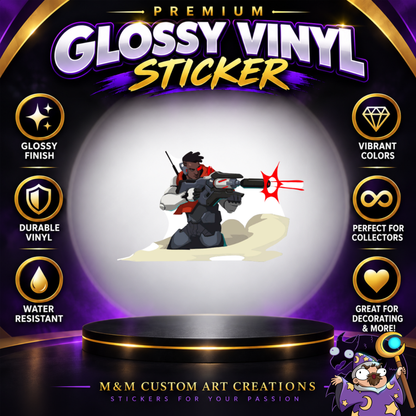 Baptiste from Overwatch 2 Glossy Vinyl Sticker SHEETS