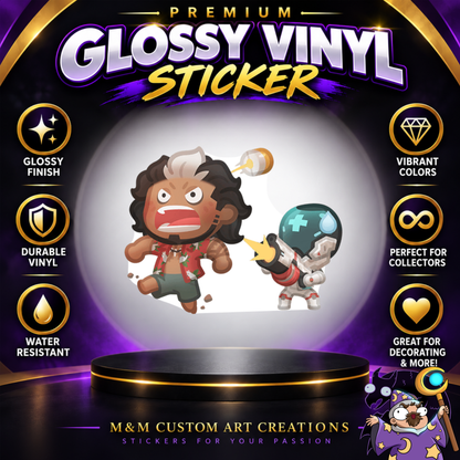 Baptiste from Overwatch 2 Glossy Vinyl Sticker SHEETS