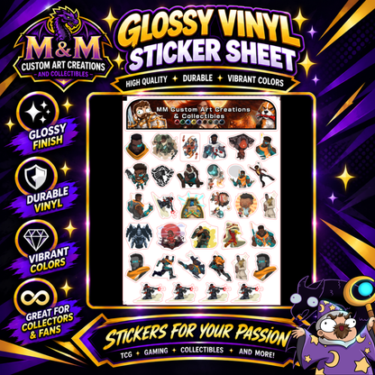 Baptiste from Overwatch 2 Glossy Vinyl Sticker SHEETS