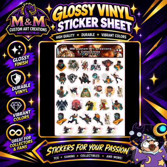 Baptiste from Overwatch 2 Glossy Vinyl Sticker SHEETS