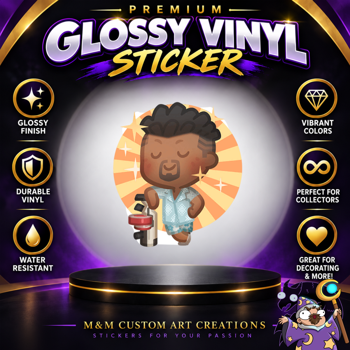 Baptiste from Overwatch 2 Glossy Vinyl Sticker SHEETS