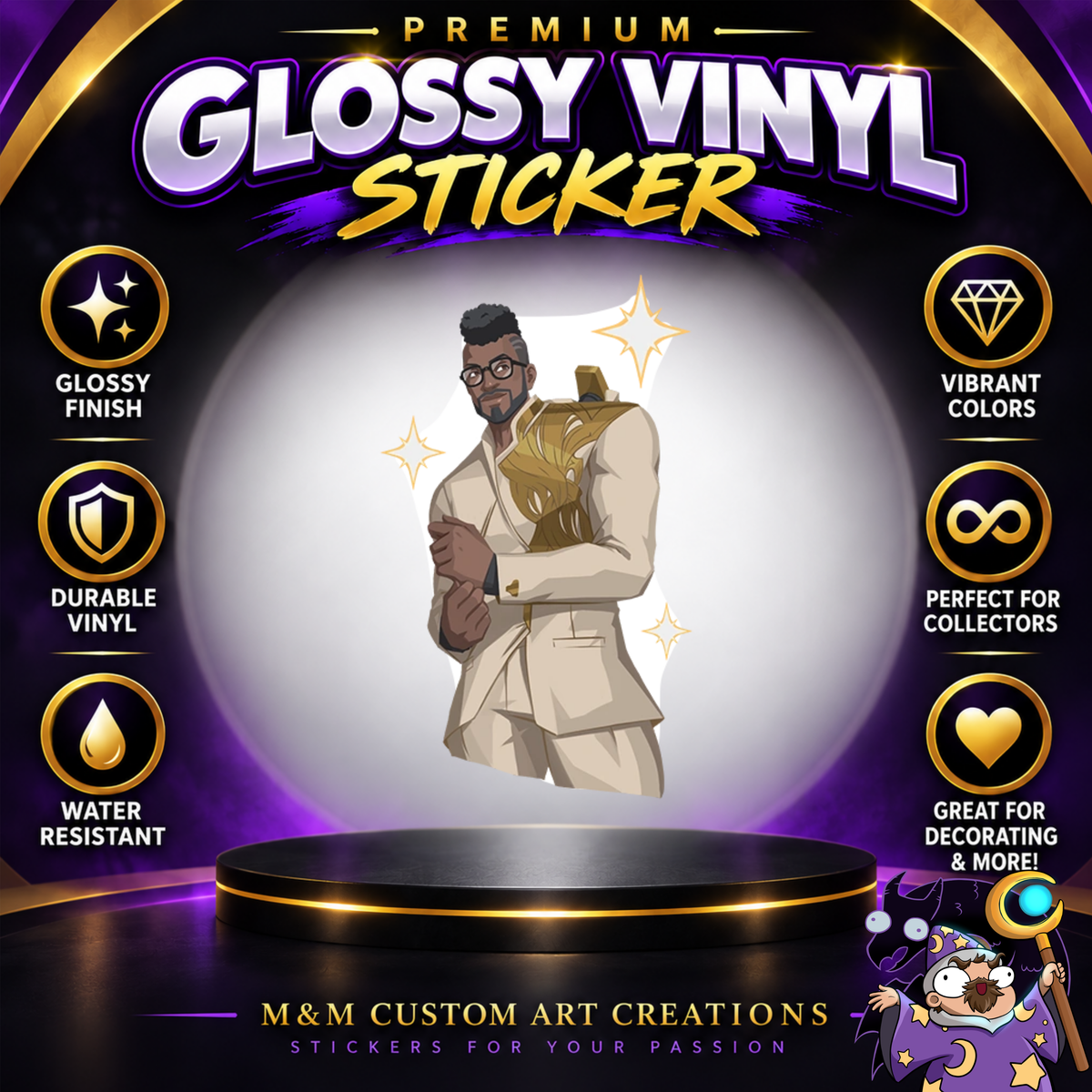 Baptiste from Overwatch 2 Glossy Vinyl Sticker SHEETS