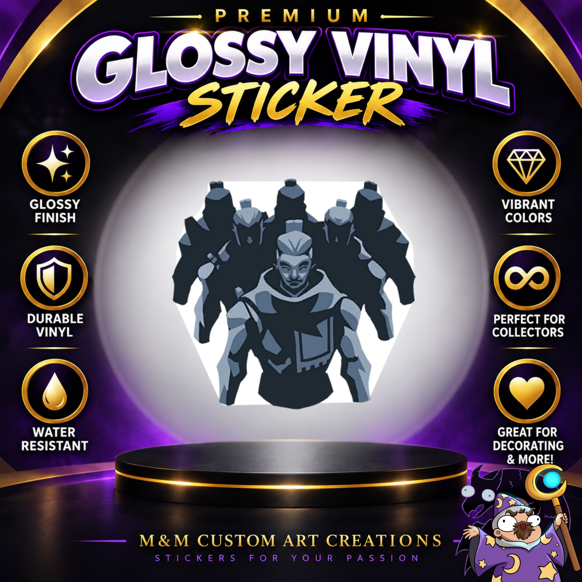 Baptiste from Overwatch 2 Glossy Vinyl Sticker SHEETS