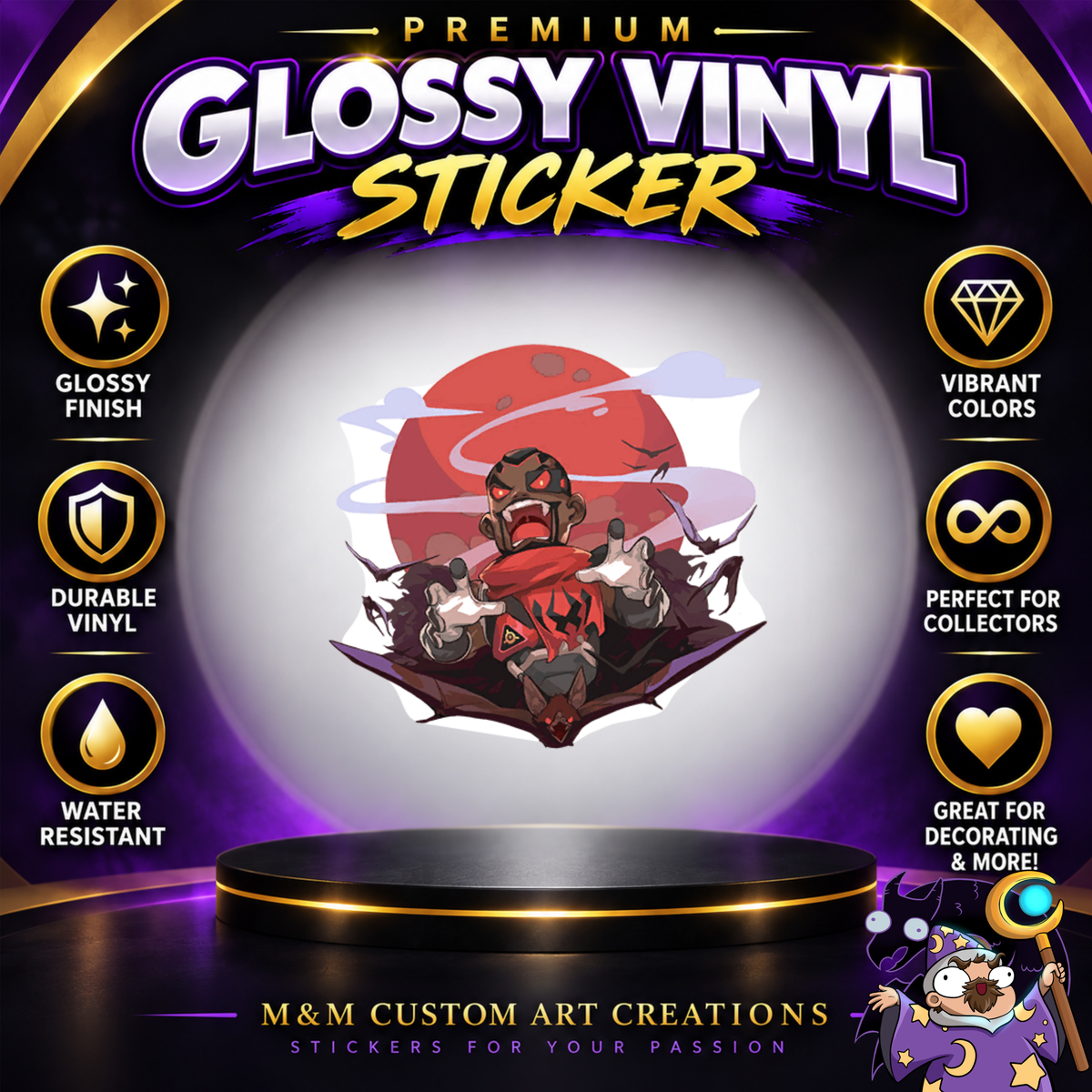 Baptiste from Overwatch 2 Glossy Vinyl Sticker SHEETS