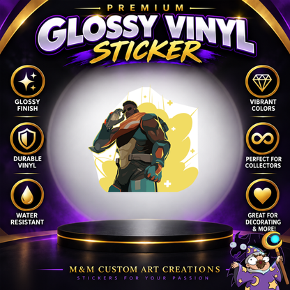 Baptiste from Overwatch 2 Glossy Vinyl Sticker SHEETS