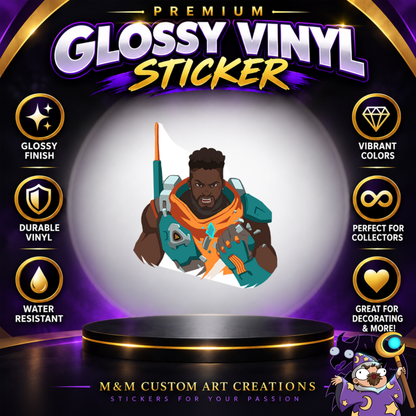 Baptiste from Overwatch 2 Glossy Vinyl Sticker SHEETS