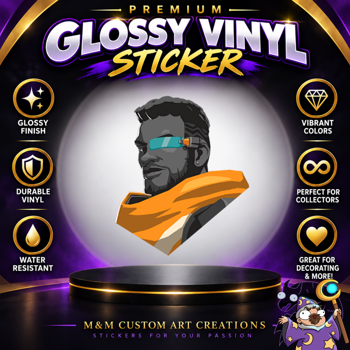 Baptiste from Overwatch 2 Glossy Vinyl Sticker SHEETS