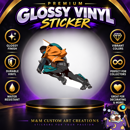 Baptiste from Overwatch 2 Glossy Vinyl Sticker SHEETS