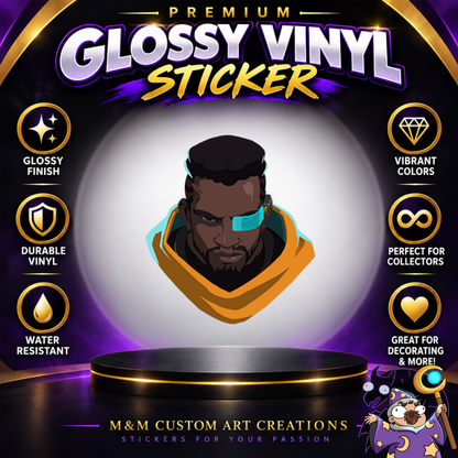Baptiste from Overwatch 2 Glossy Vinyl Sticker SHEETS