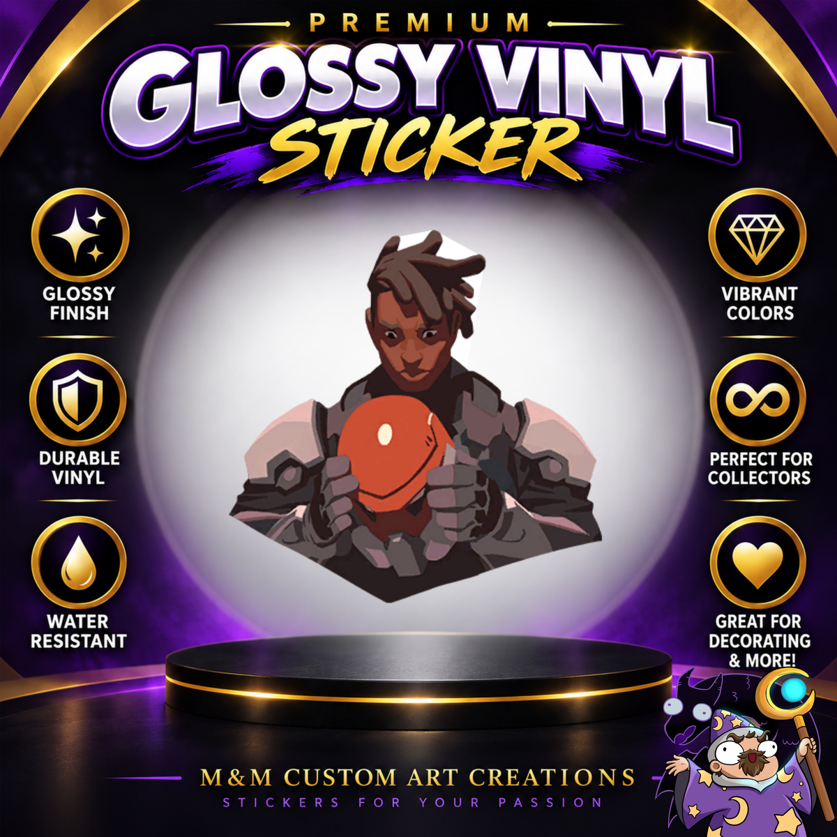 Baptiste from Overwatch 2 Glossy Vinyl Sticker SHEETS