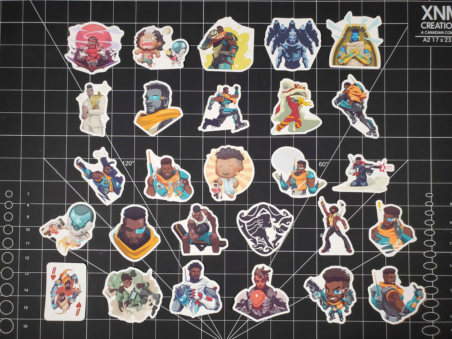 Overwatch 2 Baptiste Hero Spray's Sticker Set | 27 High Quality Glossy Vinyls