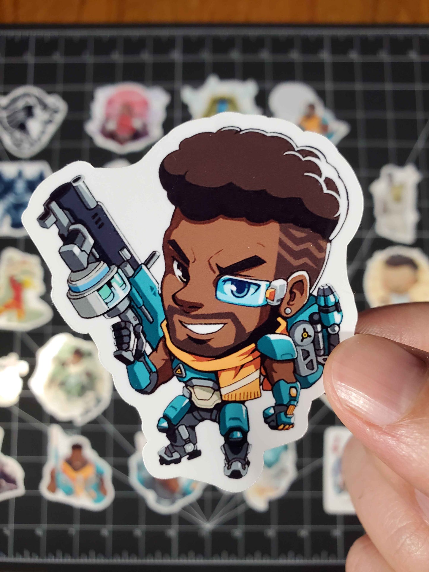 Overwatch 2 Baptiste Hero Spray's Sticker Set | 27 High Quality Glossy Vinyls