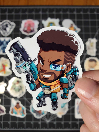 Overwatch 2 Baptiste Hero Spray's Sticker Set | 27 High Quality Glossy Vinyls