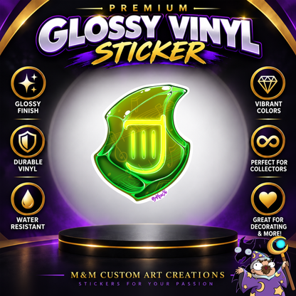 Bard Soul Crystal from Final Fantasy Glossy Vinyl Sticker SHEETS