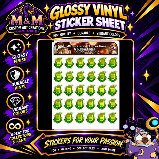 Bard Soul Crystal from Final Fantasy Glossy Vinyl Sticker SHEETS