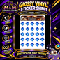Blue Mage Soul Crystal from Final Fantasy Glossy Vinyl Sticker SHEETS
