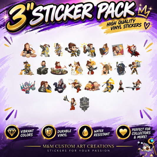 Overwatch 2 Brigitte Hero Spray's Sticker Set | 28 High Quality Glossy Vinyls