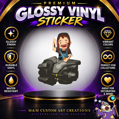 Brigitte from Overwatch 2 Glossy Vinyl Sticker SHEETS