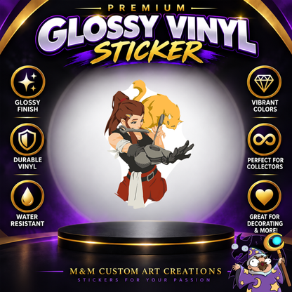 Brigitte from Overwatch 2 Glossy Vinyl Sticker SHEETS