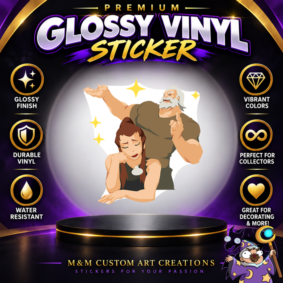 Brigitte from Overwatch 2 Glossy Vinyl Sticker SHEETS