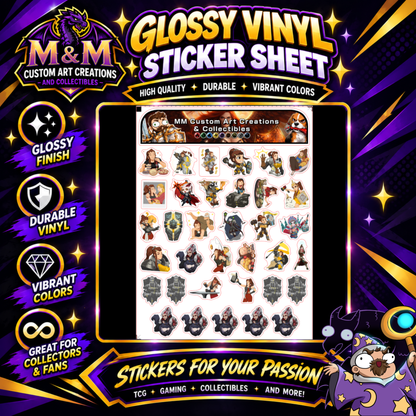 Brigitte from Overwatch 2 Glossy Vinyl Sticker SHEETS